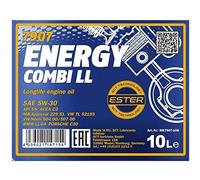 MANNOL Energy Combi LL 5 W-30 API SN/CF motorenöl, 10 L, Brun Jaune
