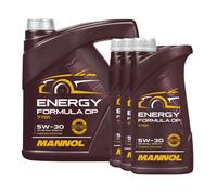 MANNOL Energy Formula OP Huile Moteur MB 229.5, DEXOS2, 4 + 3X1 Litre