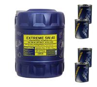 MANNOL Extreme 5W-40 - Lot de 4 bidons d'huile moteur, 20 litres