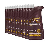 Mannol extreme SAE 5W40 Huile VW 50200, 50500, MB 229.5, BMW LL-01, 10x1 Litre