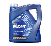 MANNOL Favorit Huile Moteur HC Synthèse 15W-50 API SL/CH-4 MAN 271 4 L