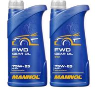 MANNOL FWD getriebeoel de 75 W 85 API GL 4, 1 L (Lot de 2)