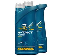MANNOL Huile Moteur 4 Temps Tracteurs & Tondeuses SAE 30 API SG 2x1 L