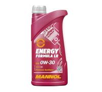 MANNOL Huile moteur Energy 0W-30 ACEA C2 Formula LR 1 L Compatible avec RENAULT Clio 3 3/5 portes BR0/1, CR0/1 Espace 4 JK, JK0/1, PEUGEOT 206 3/5 portes 2A/C 207 3/5 portes WA, WC, FORD
