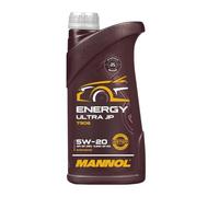 MANNOL Huile moteur Energy 5W-20 Huile synthétique huile ACEA C5 API SN Ultra JP 1 L Compatible avec FORD Fiesta Mk6 3/5 portes JA8, JR8 Fiesta Mk5 3/5 portes JH1, JD1, JH3, JD3 Kuga Mk2 DM2