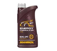 MANNOL Huile moteur Energy 5W-30 ACEA C2 ACEA C3 API SP Formula OP 1 L Compatible avec VW Golf 7 3/5 portes 5G1, BQ1, BE1, BE2 Golf 4 3/5 portes 1J1 Golf 5 3/5 portes 1K1 Polo V 3/5 portes 6R1, 6C1