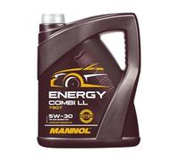 MANNOL Huile moteur ENERGY COMBI LL 5W-30 ACEA C3 API SN 5 L Compatible avec VW Golf 7 3/5 portes 5G1, BQ1, BE1, BE2 Golf 4 3/5 portes 1J1 Golf 5 3/5 portes 1K1 Golf 6 3/5 portes 5K1, BMW 3 Berline