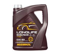 MANNOL Huile moteur Longlife 508/509 SAE 0W-20, API SP RC, 5 L
