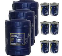 MANNOL Huile moteur SAE 15W-40 Diesel 6 x MANNOL Moteur Doctor ADDITIV 30 l