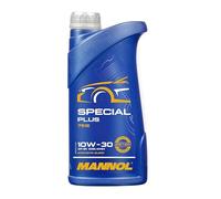 MANNOL Huile moteur SPECIAL PLUS 10W-30 Huile en partie synthétique huile ACEA A3/B3 API SN 1 L Compatible avec VW Golf IV 3/5 portes 1J1 Golf V 3/5 portes 1K1 Polo IV 3/5 portes 9N, 9A