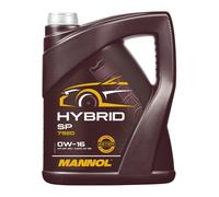 Mannol Hybrid Sp SAE 0W-16 L'Huile De Moteur, Api Sp RC, 5 Litre