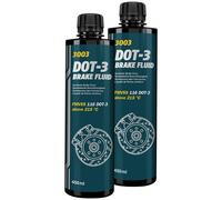 MANNOL Liquide De Frein DOT3 SAE J1703 2x 450 Ml Liquide De Frein DOT 3