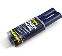 MANNOL Lot de 2 tubes de colle époxy 2K pour métal liquide, 60 g.
