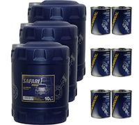 MANNOL Safari 20W-50 Lot de 6 flacons d'huile moteur MANNOL 20 W-50