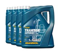 Mannol Tracteur Superoil SAE 15W-40 Api Sg, Api CD, 4x5 Litre