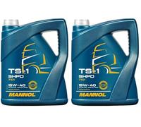 MANNOL TS-1 shpd 15 W de 40 API ch de 4/CG 4/CF-4/SL W-40, 5 l (Lot de 2)