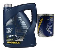 MANNOL TS-1 SHPD 15W-40 API CH-4/CG-4/CF-4/SL Rincer moteur Flush 5L