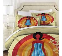 Mannwarehouse Parure de lit 3 pièces avec housse de couette et 2 taies d'oreiller - Style moderne - Queen size 228,6 x 228,6 cm