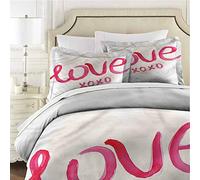 Mannwarehouse XO Parure de lit 3 pièces (1 Housse de Couette + 2 taies d'oreiller), hypoallergénique, Style Moderne - Très Grand lit californien 264,2 x 248,9 cm
