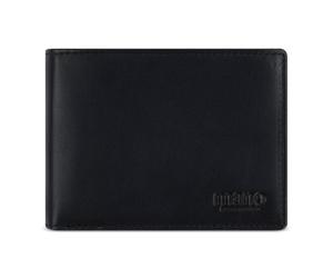 mano Don Andrea Porte-monnaie Protection RFID Cuir véritable 12 cm noir