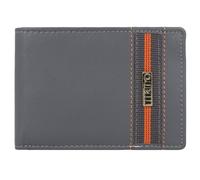 mano Don Leonardo Porte-monnaie RFID cuir 12 cm gris