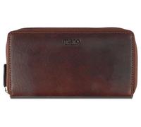 mano Don Simon Long Zip Wallet Brown