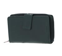 mano Donna Giulia Wallet with Long Zip Petrol