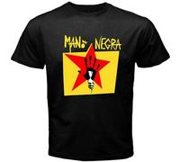 Mano Negra Manu Chao T-Shirt Graphic Printed Top Tee for Men Black L