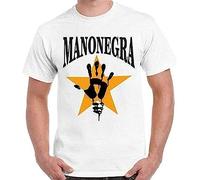 Mano Negra Punk Ska Rock Music T Shirt Graphic Top Printed Tee Mens Shirt Manches Courtes(3X-Large)