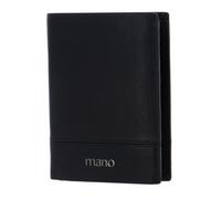 mano Porte-monnaie noir pour femme et homme - Don Romeo Vertical wallet with flap 195985