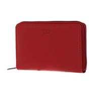 mano Porte-monnaie rouge en cuir pour femme - Donna Giulia Continental Wallet 182611