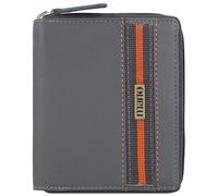 mano Porte-monnaies 'Don Leonardo' gris / orange, Taille XS-XL
