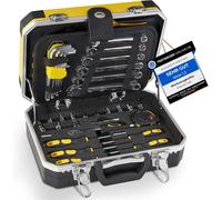 ManoCraft Valise à Outils 100 Pièces Jaune Coffret Chrom Vanadium