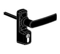 Manoeuvre extérieur Oltre sans cylindre FAPIM - noir 9005 - 8568B/37