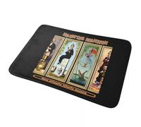 Manoir hanté 3D Vintage New Orleans Square Paillasson antidérapant Tapis de Sol Moquette pour entrée de Cuisine Tapis de Repos - 60x90cm