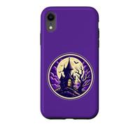Manoir hanté, Halloween, Pleine Lune, Maison effrayante Coque pour iPhone XR