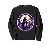 Manoir hanté, Halloween, Pleine Lune, Maison effrayante Sweatshirt