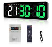 Manoive Timer Sport Minuteur Fitness, 16.5" Grand Ecran Timer Crossfit, Chronomètre，Horloge, Minuteur Fitness Mural avec Télécommande, Volume&Luminosité Réglable,pour Home Gym