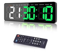 Manoive Timer Sport Minuteur Fitness,16.5" Timer,Horloge, Chronomètre, Minuteur Fitness Mural, Horloge avec Télécommande, Volume&Luminosité Réglable,pour Home Gym Garage Entraînement