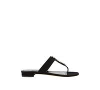 Manolo Blahnik - Bizaba Flat Sandales - Femme - Chaussures - Noir - Taille: 38 EU