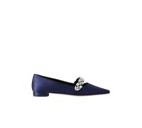 Manolo Blahnik - Escarpins Pointus Tamolflat - Femme - Chaussures - Bleu - Taille: 37 EU