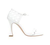 Manolo Blahnik, Femme, Chaussures, Blanc, Taille: 39 1/2 EU Kalun 105 Sandales