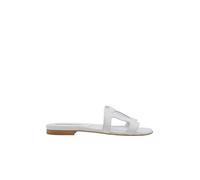 Manolo Blahnik - Grellanuflat Tongs - Femme - Chaussures - Blanc - Taille: 39 EU