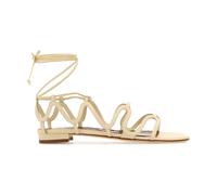 Manolo Blahnik - Sandales Fawdaflat - Femme - Chaussures - Beige - Taille: 39 EU