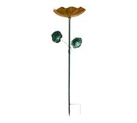 Manolyee Bain d'oiseaux pour Extérieur,Décoration en Fer Fleur Vintage,Bain d'oiseaux Métallique | pour Pinson Calopsitte Moineau Jardin Maison Terrasse Cour Parc Aménagement Paysager Extérieur