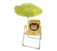 Manolyee Chaise De Camping Enfant avec Parasol - Chaise Pliante Jardin Camping avec Estivale - Siège Résistant au Vent et Stable sur Le Sable pour Voyage, Jardin, Piscine et Pique-Nique en Extérieur
