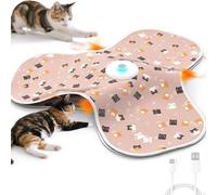 Manolyee Jouets Électroniques pour Chats | Jeu Silencieux avec des Leurres Cachés Qui Se Déplacent - Jouets Stimulants Rechargeables pour Chat | Appartement Coin Temps Seul Zone de Jeu Maison Salon