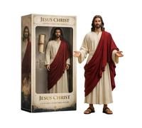 Manolyee Statue De Jésus,Sculpture Religieuse en Robe Aux Bras Ouverts | Statue du Sacré-Cœur de Jésus - pour Maison Salon Chambre Manteau de Cheminée Étagère Fêtes Anniversaires Bureau