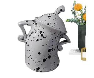 Manolyee Storage Jars with - 1/8 Canister with,Fun Sassy Canister,Sassy Storage Canisters,PVC Food Storage Containers Cookie Jar,Sassy Food Jars for Kitchen Storage, Cup Ornament