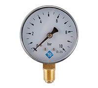 Manomètre 0-10bar 1/4" Filetage NPT Compteur Basse Pression